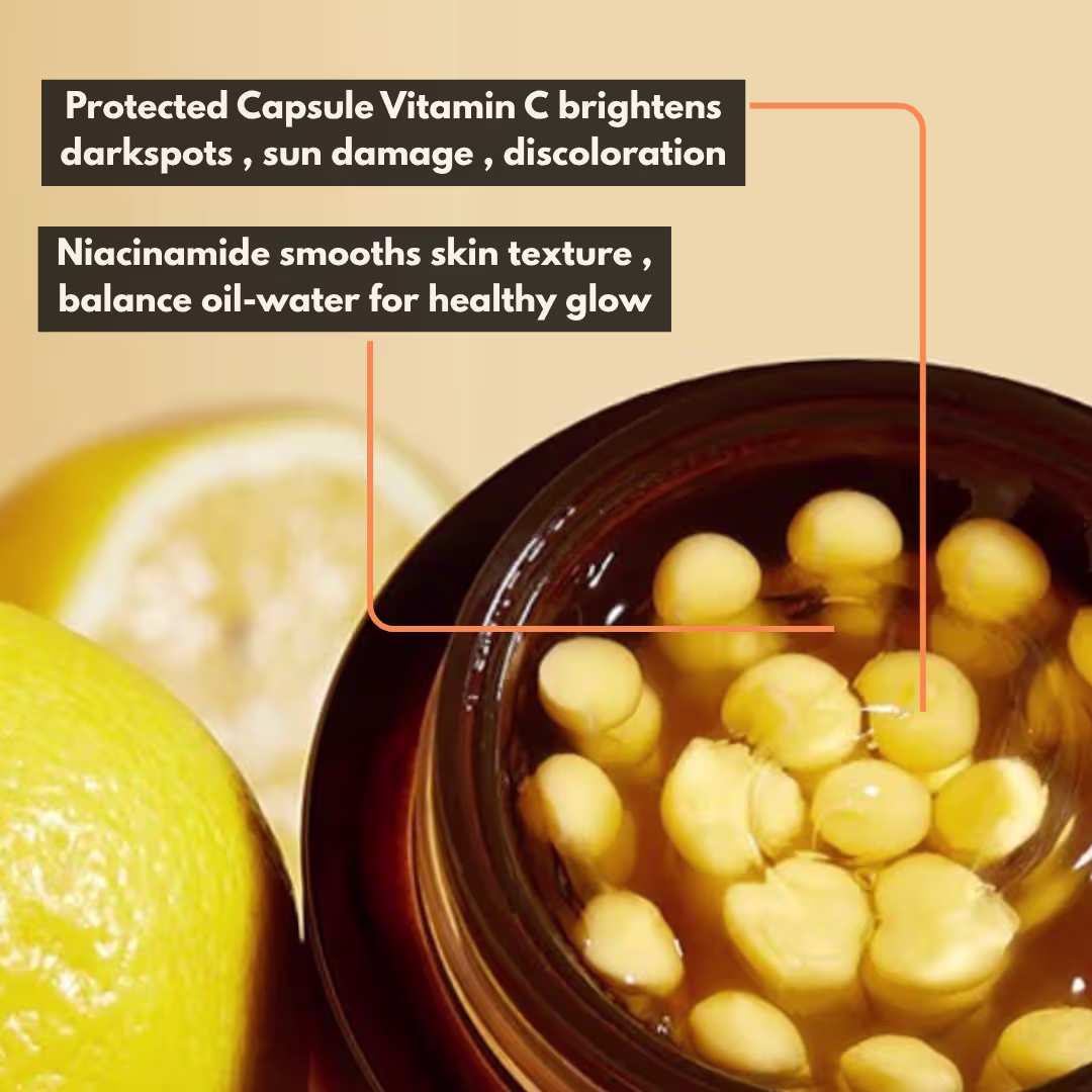 Protected Capsule Vitamin C brightens darkspots , sun damage , discoloration (1)